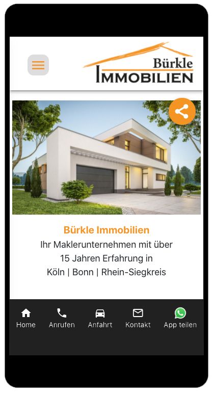 Buerkle Immobilien Troisdorf - Unsere Service App